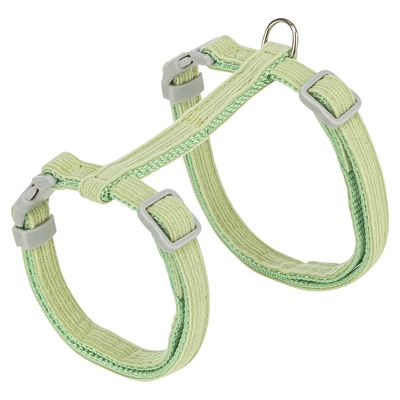 Trixie kattentuigje met riem fluweel groen 28-45 x 1 cm