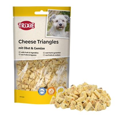 Trixie Cheese Triangles hondensnack met fruit en groenten 80 g