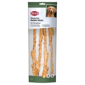 Trixie Denta Fun Rabbit Sticks kauwsnack met kippenborst 100 g - Afbeelding 4