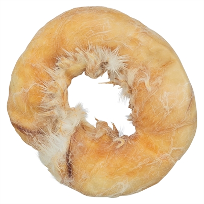 Trixie Denta Fun Rabbit Ring kauwsnack kippenborst 9 cm 50 x 50 g