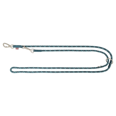 Trixie hondenriem Summit Reflect verstelbaar touw petrol/aqua 200 x 0,9 cm