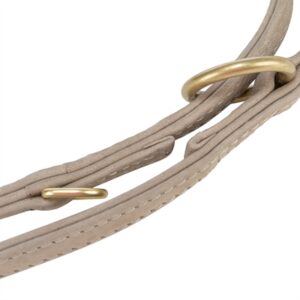 Trixie hondenriem Pure verstelbaar leer lichtgrijs 200 x 1 cm - Afbeelding 4