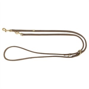 Trixie hondenriem Pure verstelbaar leer bruin 200 x 1 cm - Afbeelding 1