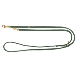 Trixie hondenriem Pure verstelbaar leer salie 200 x 1 cm - Afbeelding 1