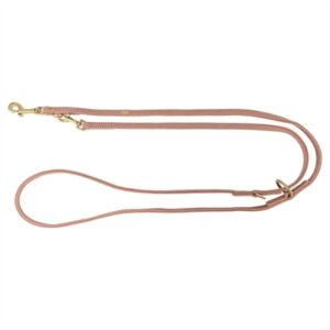 Trixie hondenriem Pure verstelbaar leer roze 200 x 1 cm - Afbeelding 1