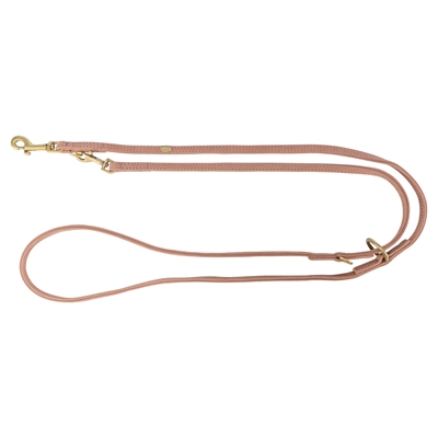 Trixie hondenriem Pure verstelbaar leer roze 200 x 1 cm