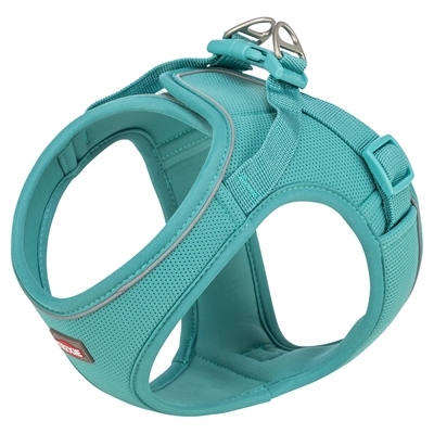 Trixie hondentuig Urbanvest mesh aqua S 45-48 x 2 cm