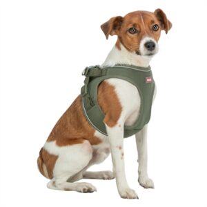 Trixie hondentuig Urbanvest mesh olijfgroen S-M 53-56 x 2 cm - Afbeelding 4