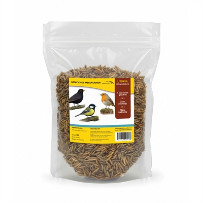 Utopia meelwormen voor tuinvogels 1 kg – gedroogd