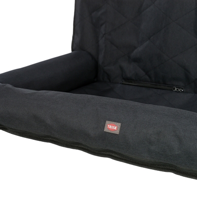 Trixie autostoel kussen dubbel zwart 95 x 50 x 10 cm – hoge randen