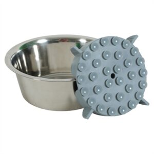 Zolux slowfeeder inzetstuk voor voerbak siliconen grijs 17,5 x 17,5 cm - Afbeelding 5