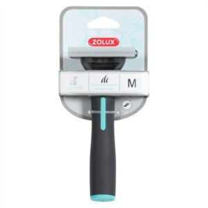Zolux Anah Carding Super Brush M 7 x 2,5 x 15 cm – zwart/blauw - Afbeelding 4