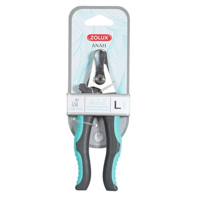 Zolux Anah nagelschaar hond L 5,5 x 1,5 x 16 cm – zwart/blauw