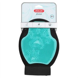 Zolux Anah verzorgingshandschoen 2-in-1 dubbelzijdig TPR/polyester - Afbeelding 5