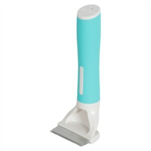 Zolux Anah Carding Super Brush puppy 5 x 5,5 x 14,5 cm – blauw/wit - Afbeelding 1