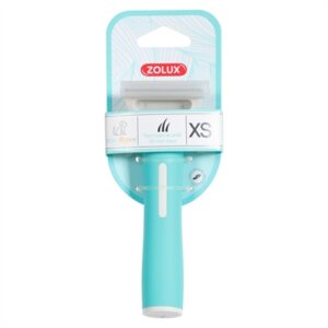 Zolux Anah Carding Super Brush puppy 5 x 5,5 x 14,5 cm – blauw/wit - Afbeelding 4