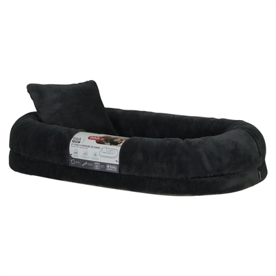 Zolux Expert hondenmand Gaia ovaal grijs 90 x 51 x 17 cm – met kussen