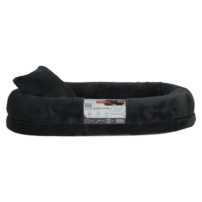 Zolux Expert hondenmand Gaia ovaal grijs 90 x 51 x 17 cm – met kussen