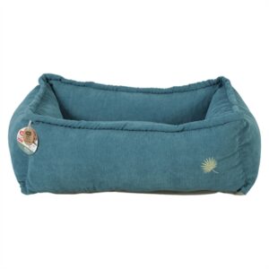 Zolux hondenmand Toscane ribfluweel blauw 75 x 55 x 25 cm - Afbeelding 1