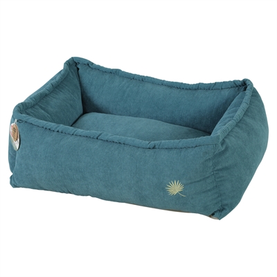 Zolux hondenmand Toscane ribfluweel blauw 75 x 55 x 25 cm