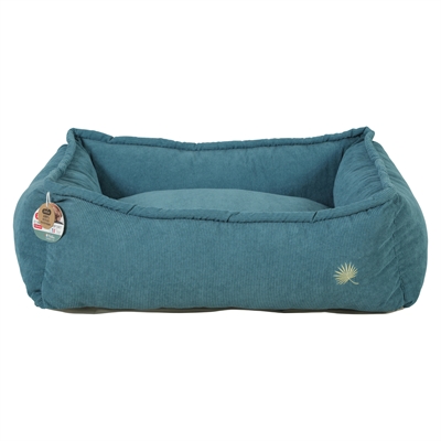 Zolux hondenmand Toscane ribfluweel blauw 85 x 65 x 27 cm