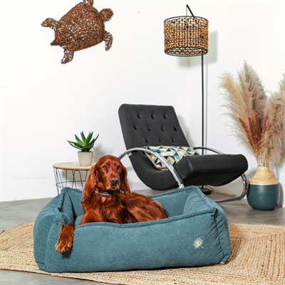 Zolux hondenmand Toscane ribfluweel blauw 85 x 65 x 27 cm