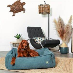 Zolux hondenmand Toscane ribfluweel blauw 95 x 76 x 29 cm - Afbeelding 5