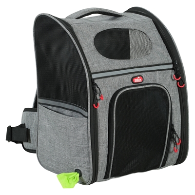 Zolux kattentas rugtas grijs/zwart tot 8 kg – 30 x 25,5 x 42 cm