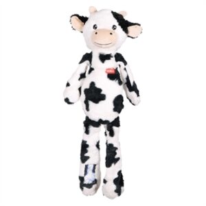 Zolux Furry Farm koe Isache pluche met touw wit/zwart 59 cm – speeltje - Afbeelding 1