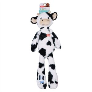 Zolux Furry Farm koe Isache pluche met touw wit/zwart 59 cm – speeltje - Afbeelding 4