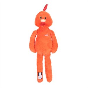 Zolux Furry Farm haan Brock pluche met touw oranje 67 cm – hondenspeeltje - Afbeelding 1