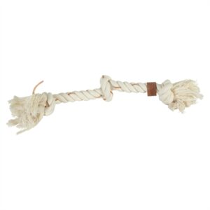 Zolux flostouw Leather Touch 3 knopen 43,5 cm – touw met leren details - Afbeelding 1