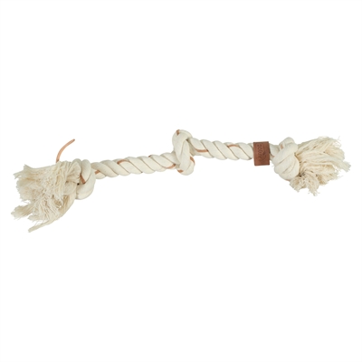 Zolux flostouw Leather Touch 3 knopen 43,5 cm – touw met leren details