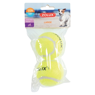 Zolux hondenbal Sunset tennisbal 6,5 cm – 2 stuks