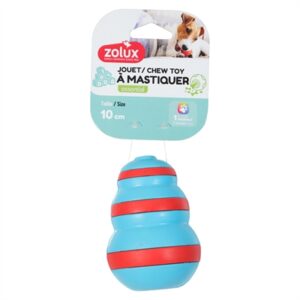 Zolux Treat Cone snackspeeltje rubber lichtblauw/rood 7 x 7 x 10 cm - Afbeelding 4