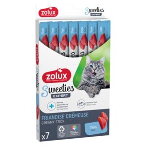 Zolux Sweeties Expert Creamy Stick tonijn 7 x 14 g – kattensnack - Afbeelding 5