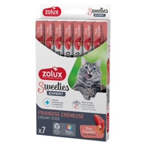 Zolux Sweeties Expert Creamy Stick tonijn/garnaal 7 x 14 g – kattensnack - Afbeelding 4