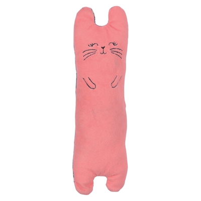 Zolux Ethicat kattenspeeltje Bigcat bloemmotief roze 25 cm – met catnip