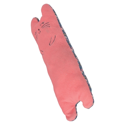Zolux Ethicat kattenspeeltje Bigcat bloemmotief roze 25 cm – met catnip