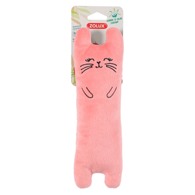 Zolux Ethicat kattenspeeltje Bigcat bloemmotief roze 25 cm – met catnip