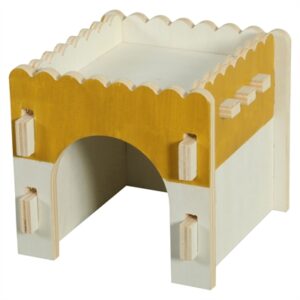Zolux knaaghuis Cosy hamster/rat/muis van hout 17,5 x 14 x 15 cm - Afbeelding 1