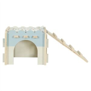 Zolux knaaghuis Cosy cavia van populierenhout 21 x 21 x 16 cm - Afbeelding 4