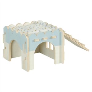 Zolux knaaghuis Cosy cavia van populierenhout 21 x 21 x 16 cm - Afbeelding 5