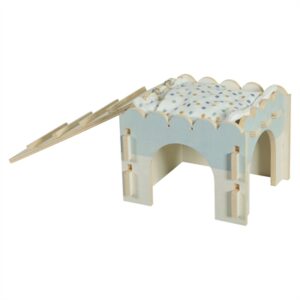 Zolux knaaghuis Cosy cavia van populierenhout 21 x 21 x 16 cm - Afbeelding 6