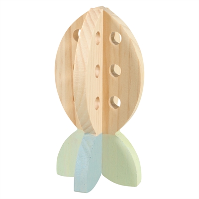Zolux Cosy fourageerwortel snackhouder hout 13,5 x 7 x 7 cm – knaagdier