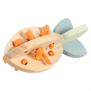 Zolux Cosy fourageerwortel snackhouder hout 13,5 x 7 x 7 cm – knaagdier - Afbeelding 5
