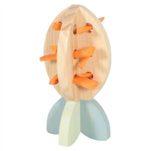 Zolux Cosy fourageerwortel snackhouder hout 13,5 x 7 x 7 cm – knaagdier - Afbeelding 7