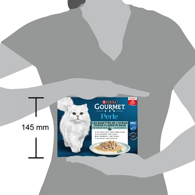 Gourmet Perle kattenvoer Ocean Flakes in saus vismix 12 x 85 g