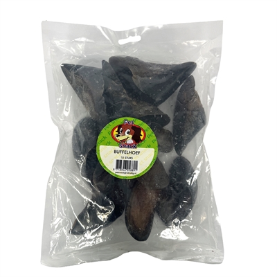 Petsnack buffelhoef 10 stuks – harde kauwsnack voor honden
