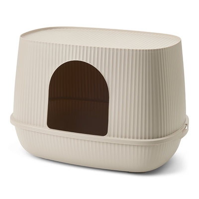 Savic kattenbak Moona mokka 57 x 39 x 39 cm – gesloten, lage instap